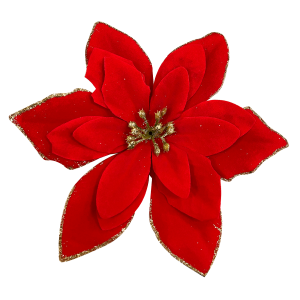 FLOR NAVIDEÑA ROJA 17CM (PQTX24)