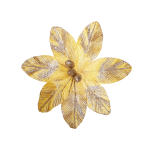 FLOR NAVIDEÑA DORADA 29CM (BJX120)