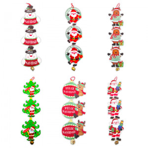 COLGANTE MUÑECO NAVIDEÑO X3 (PQTX5)