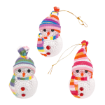 ADORNO MUÑECO DE NIEVE CON LUZ (PQTX12)