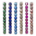 BOLA NAVIDEÑA SURTIDA 6CM X10