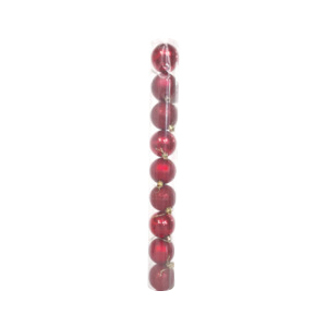 BOLA NAVIDEÑA ROJA 6CM X9