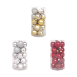 BOLA NAVIDEÑA SURTIDA 5CM X20