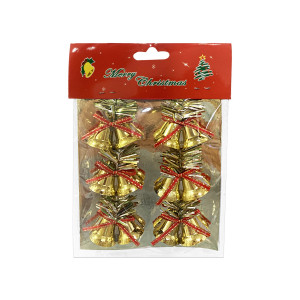 ADORNO CAMPANAS NAVIDEÑAS X6