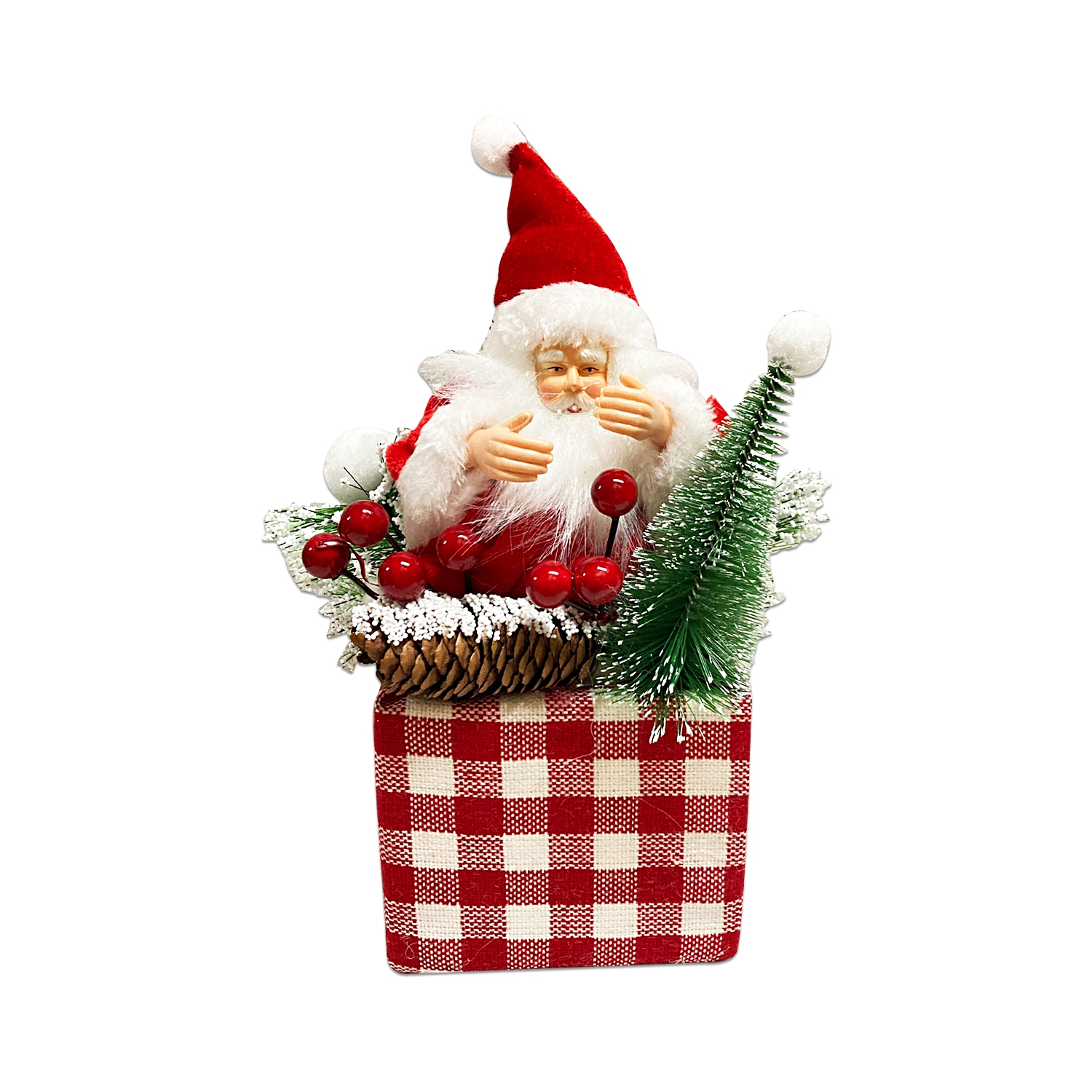 ADORNO NAVIDEÑO CON PAPA NOEL