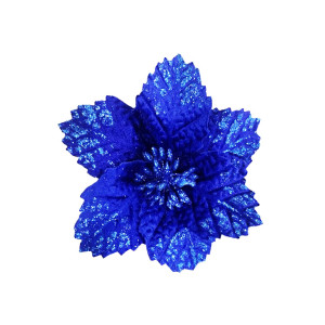 FLOR NAVIDEÑA AZUL 15CM (BJX120)