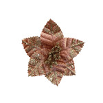 FLOR NAVIDEÑA PALO ROSA 15CM (BJX120)