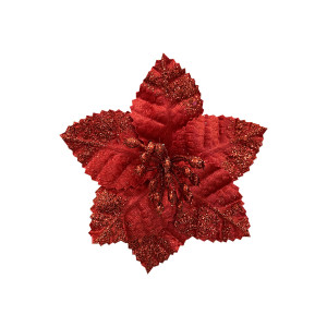 FLOR NAVIDEÑA ROJA 15CM (BJX120)