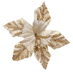 FLOR NAVIDEÑA CHAMPAÑA 27CM (CJX6) (BJX120)