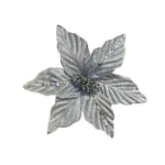 FLOR NAVIDEÑA PLATEADA 23CM