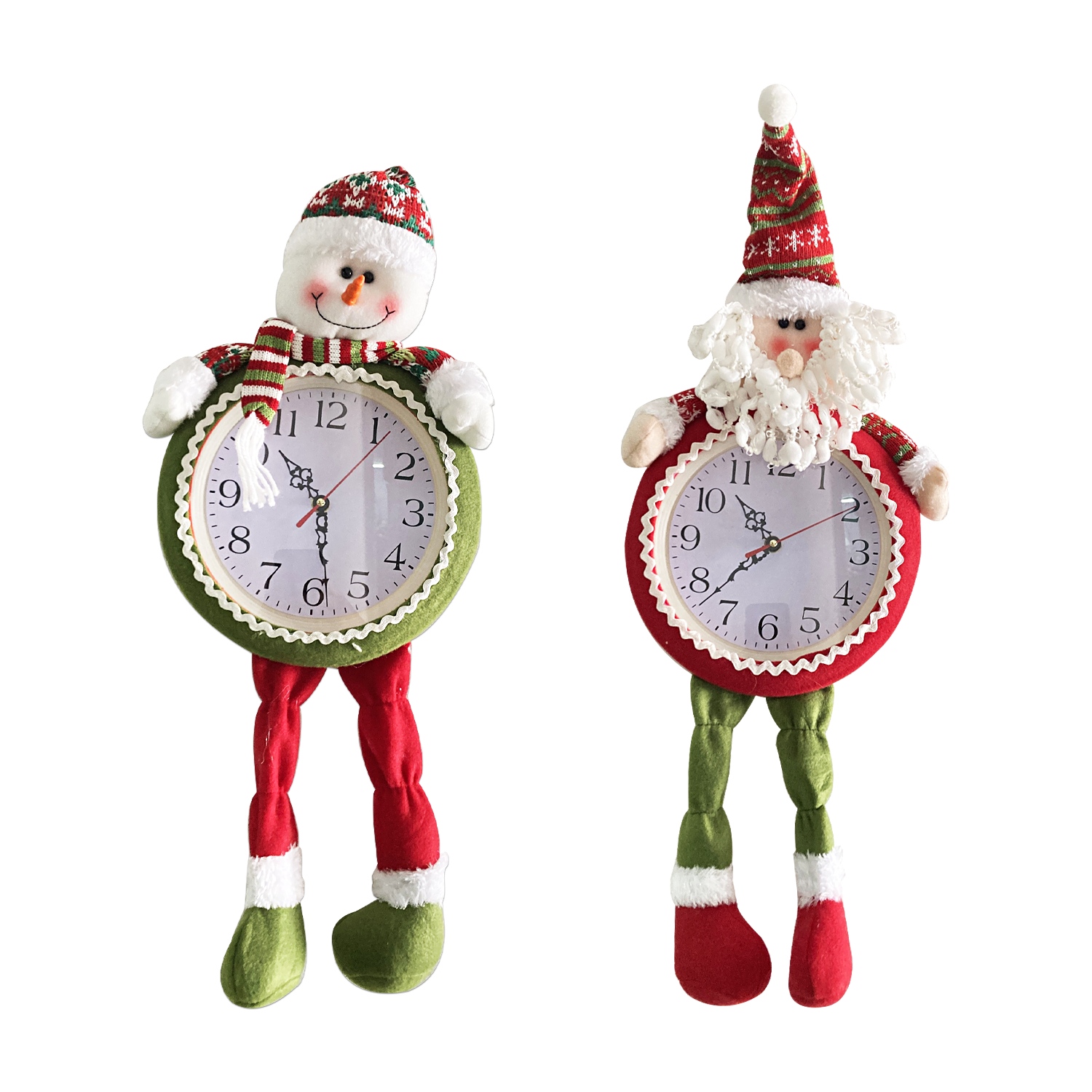 RELOJ MUÑECO NAVIDEÑO