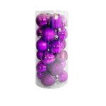 BOLA NAVIDEÑA MORADA 6CM X24