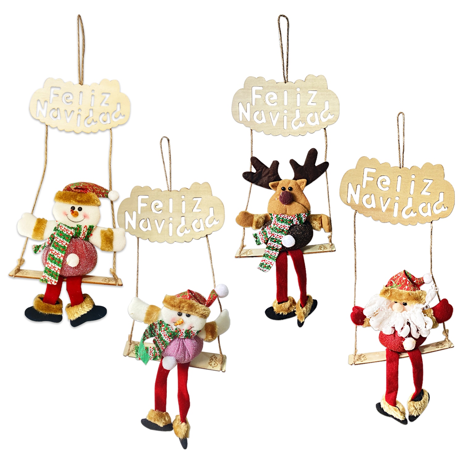 ADORNO MUÑECO NAVIDEÑO (PQTX12)