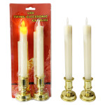 VELA NAVIDEÑA LUZ CALIDA X2