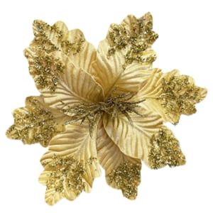 FLOR NAVIDEÑA DORADA