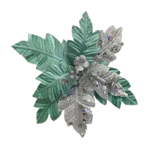 FLOR NAVIDEÑA VERDE MENTA 28CM