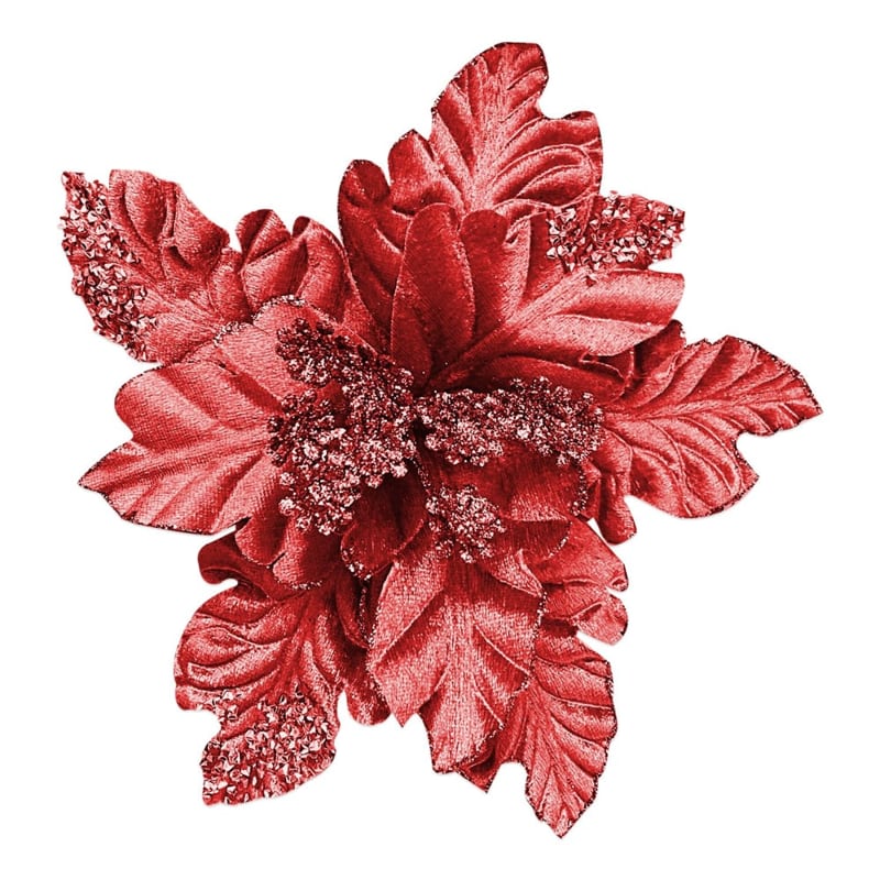 FLOR NAVIDEÑA ROJA 28CM (BDJ X144)''