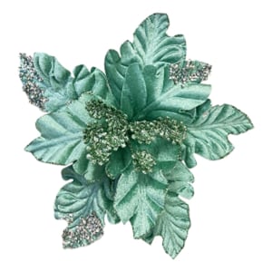 FLOR NAVIDEÑA VERDE MENTA 28CM (BDJ X144)''