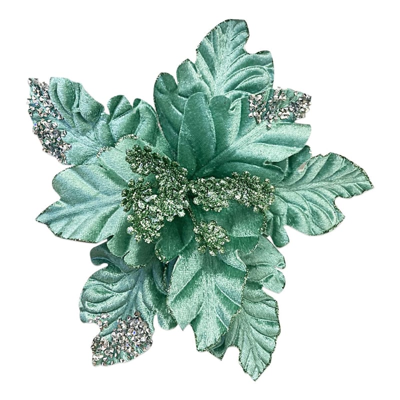 FLOR NAVIDEÑA VERDE MENTA 28CM (BDJ X144)''