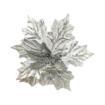 FLOR NAVIDEÑA PLATEADA 26CM (BDJ X144);