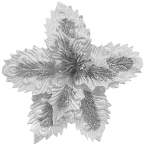 FLOR NAVIDEÑA PLATEADA((BDJ X120))