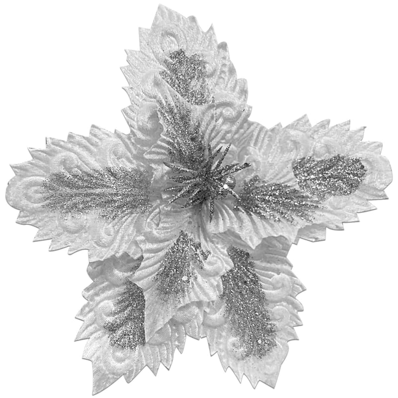 FLOR NAVIDEÑA PLATEADA((BDJ X120))