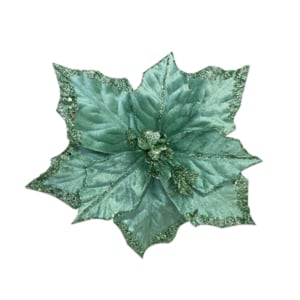 FLOR NAVIDEÑA VERDE MENTA 23CM (BDJX192)''