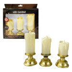 VELA NAVIDEÑA LUZ CALIDA X3