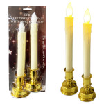 VELA NAVIDEÑA LUZ CALIDA X2