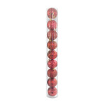 BOLA NAVIDEÑA ROJA 8CM X9