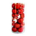 BOLA NAVIDEÑA ROJA 7CM X24