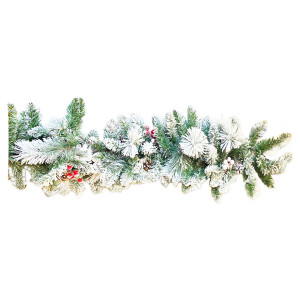 GUIRNALDA PUNTA BLANCA ALAMBRADA 32*270CM 200T