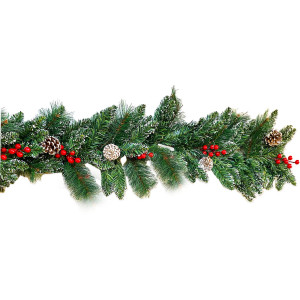 GUIRNALDA PUNTA BLANCA ALAMBRADA 28*270CM 208T