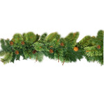 GUIRNALDA VERDE ALAMBRADA 33*270CM 208T