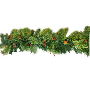 GUIRNALDA VERDE ALAMBRADA 33*270CM 208T