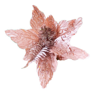 FLOR NAVIDEÑA PALO ROSA 45CM (BJX60)