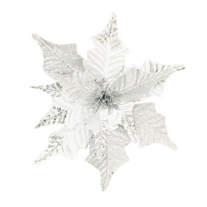FLOR NAVIDEÑA BLANCA 40CM (BJX60)
