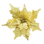 FLOR NAVIDEÑA DORADA 40CM (BJX60)