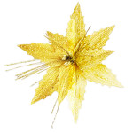 FLOR NAVIDEÑA DORADA 42CM (BJX60)