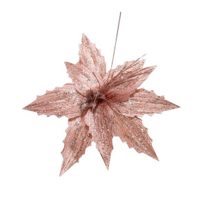 FLOR NAVIDEÑA PALO ROSA 42CM (BJX60)