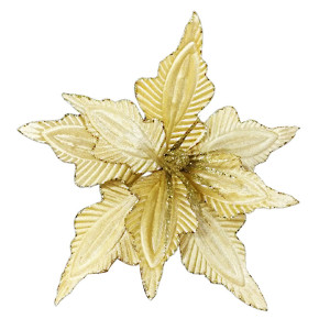 FLOR NAVIDEÑA DORADA (BJX80)