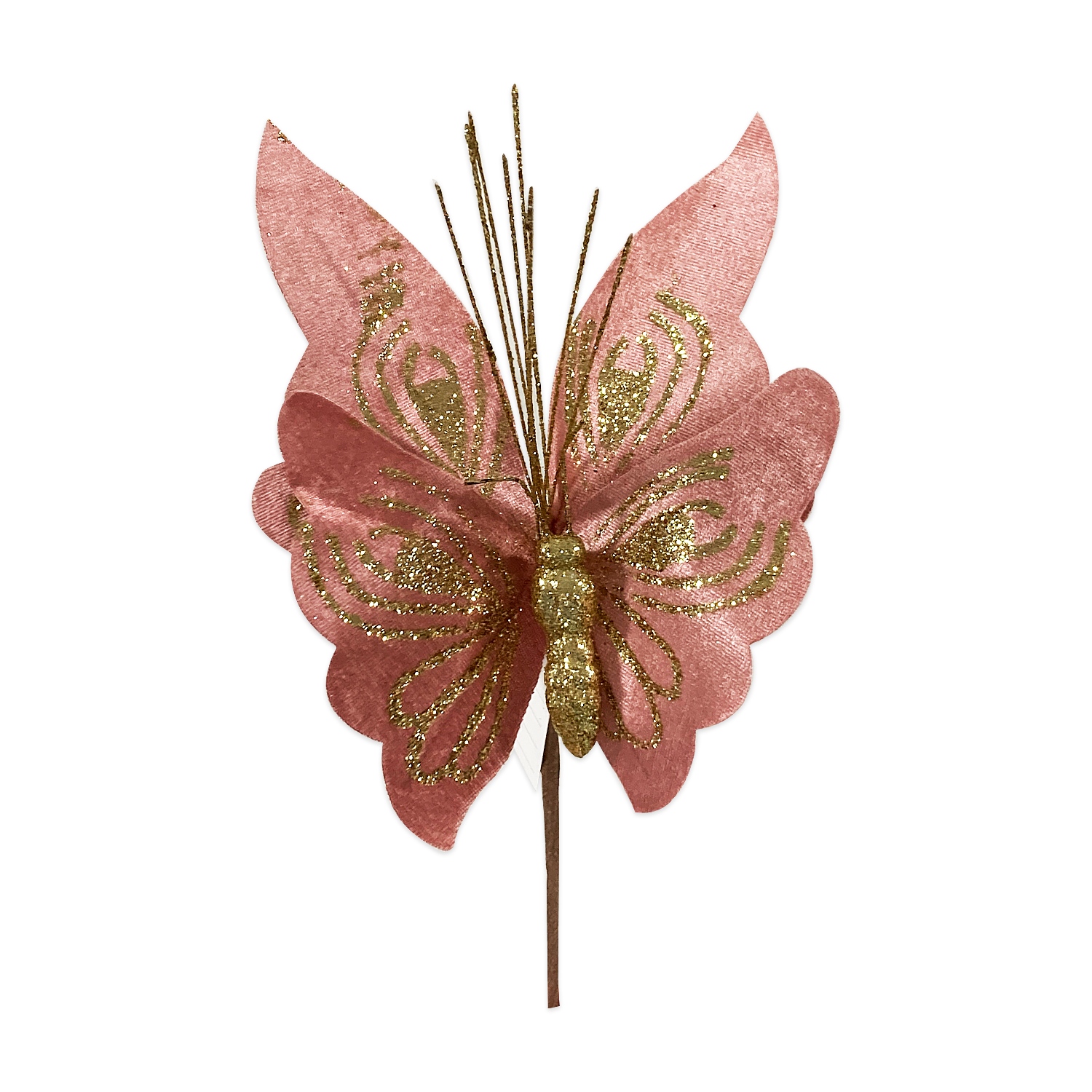 FLOR MARIPOSA NAVIDEÑA PALO ROSA (BJX80)