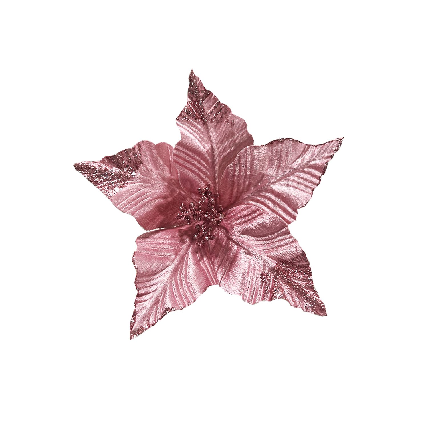 FLOR NAVIDEÑA ROSADA 22CM (BJX120)