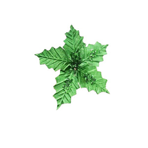 FLOR NAVIDEÑA VERDE 22CM (BJX120)