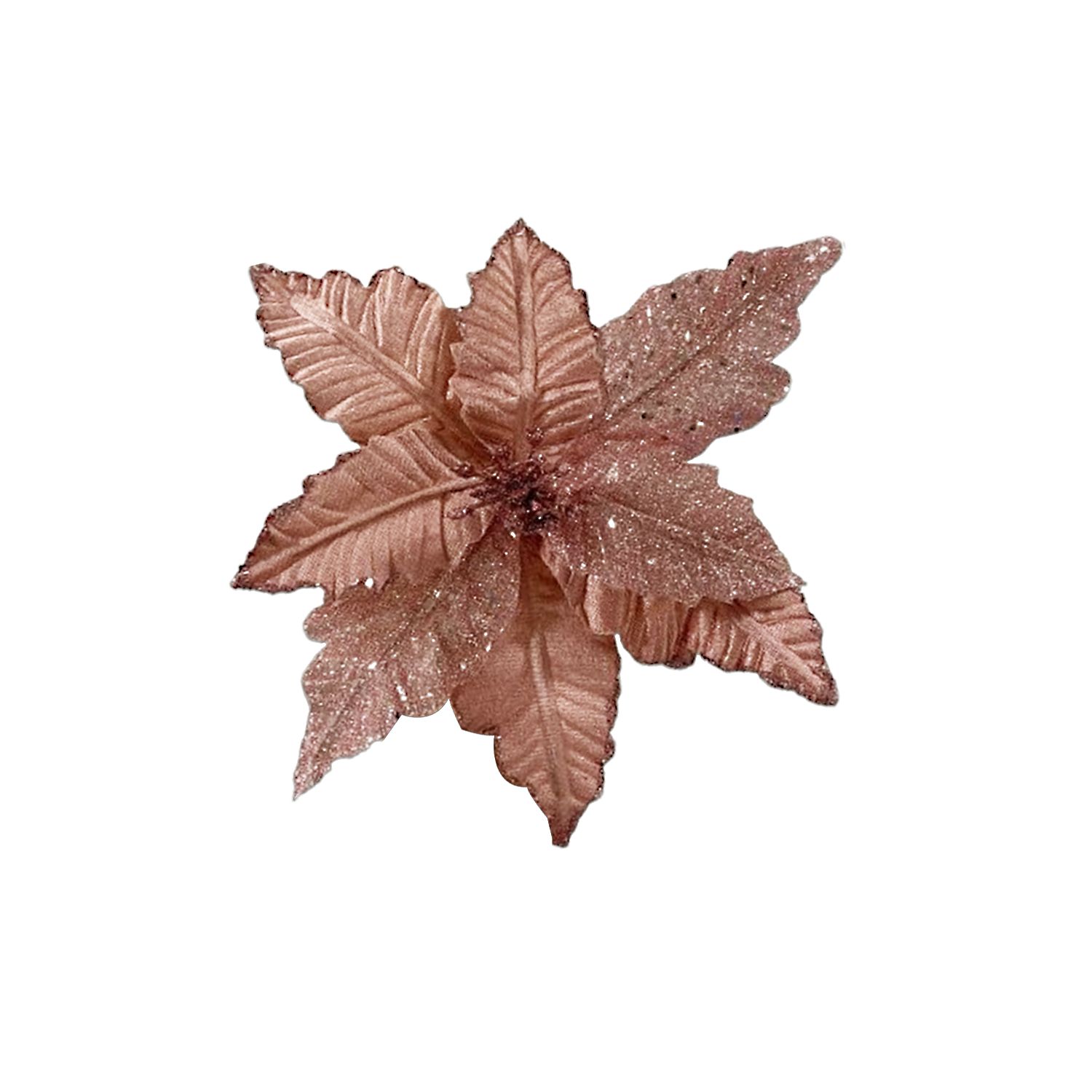 FLOR NAVIDEÑA PALO ROSA 26CM (BJX100)