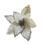 FLOR NAVIDEÑA CHAMPAÑA 33CM (BJX80)