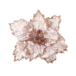 FLOR NAVIDEÑA ROSADA CLARA 24CM (BJX100)