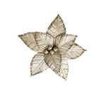 FLOR NAVIDEÑA CHAMPAÑA 26CM (BJX100)