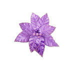 FLOR NAVIDEÑA LILA 26CM (BJX100)