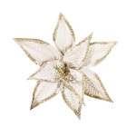 FLOR NAVIDEÑA CHAMPAÑA 28CM (BJX80)